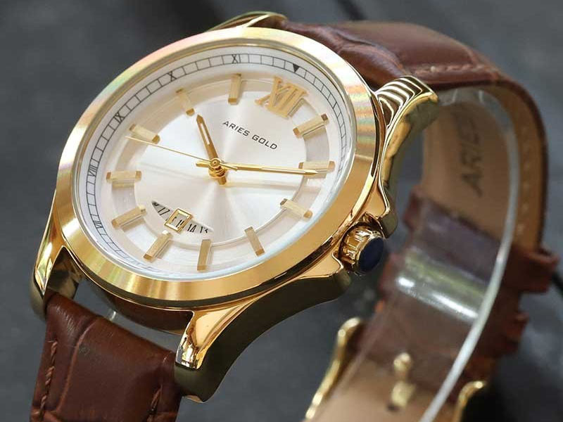 Bảng giá và thông tin bảo hành nổi bật của đồng hồ Aries Gold.