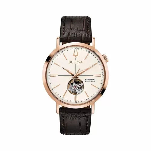 Đồng hồ Bulova Automatic 97A136 dành cho nam giới, thể hiện thiết kế đồng hồ Bulova tinh xảo.