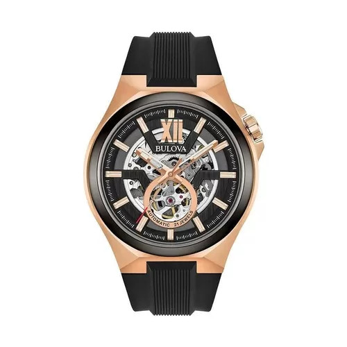 Đồng hồ Bulova Maquina 98A177 dây cao su chính hãng dành cho nam