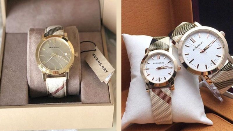 Hình ảnh giá của đồng hồ Burberry dao động theo từng phân khúc