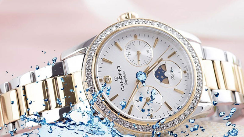 khả năng chống nước trên đồng hồ Candino theo tiêu chuẩn
