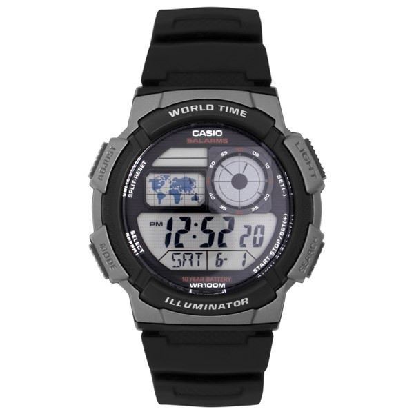 Đồng hồ Casio AE-1000W-1BVSDF nam kỹ thuật số, hiển thị đa năng và chống nước hiệu quả