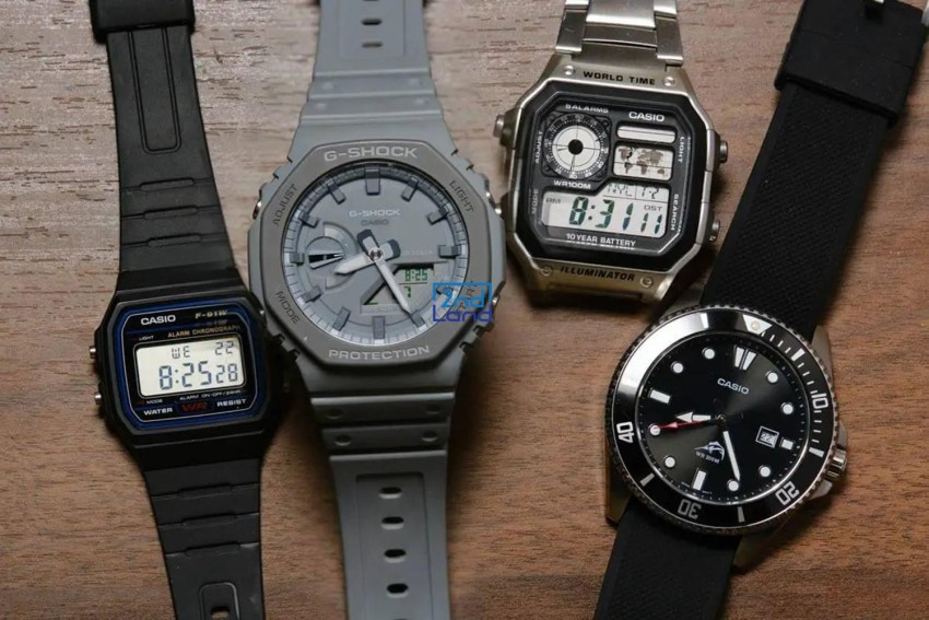 Bộ sưu tập đa dạng các dòng đồng hồ Casio cũ như G-Shock, Edifice