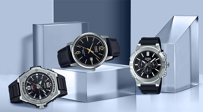 Thiết kế đồng hồ Casio General thanh lịch, phù hợp làm đồng hồ cặp chính hãng