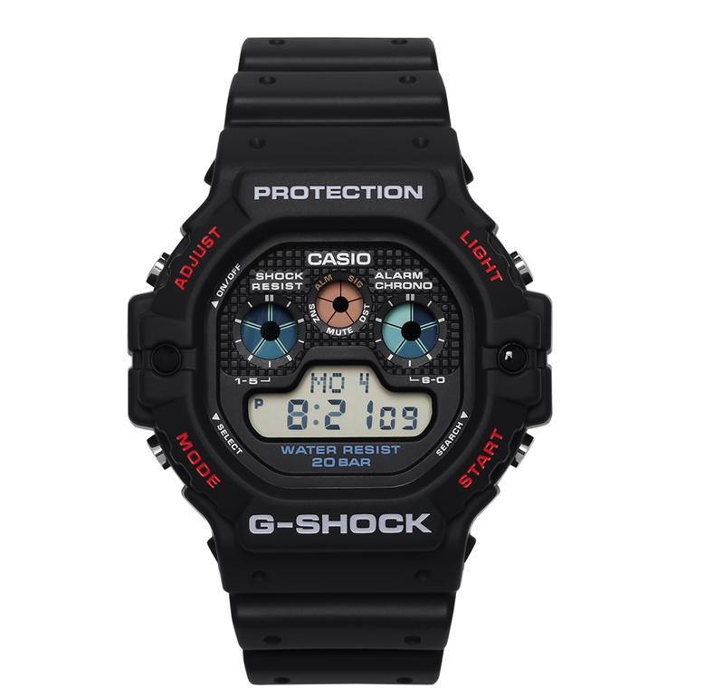 Nên mua đồng hồ G-Shock DW-5900-1DR: Thiết kế classic với ba vòng tròn độc đáo