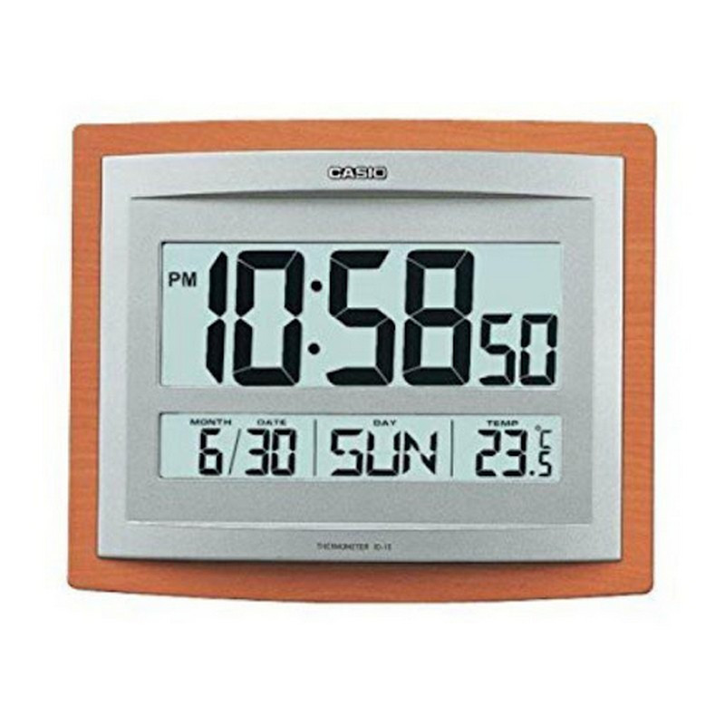 Đồng hồ báo thức để bàn CASIO ID-15S-5DF màu nâu đơn giản, tiện lợi