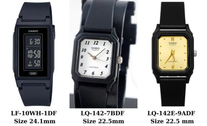 Đồng hồ Casio nam tay nhỏ dáng cổ điển cho cổ tay dưới 14cm