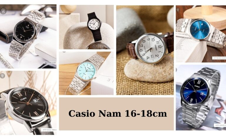 Bộ sưu tập đồng hồ Casio nam tay nhỏ đẹp cho cổ tay trung bình