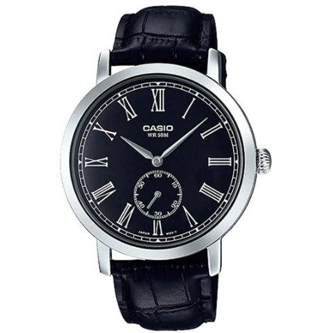 Đồng hồ Casio nữ dây da giá rẻ MTP-E150L-1BV với thiết kế thanh lịch