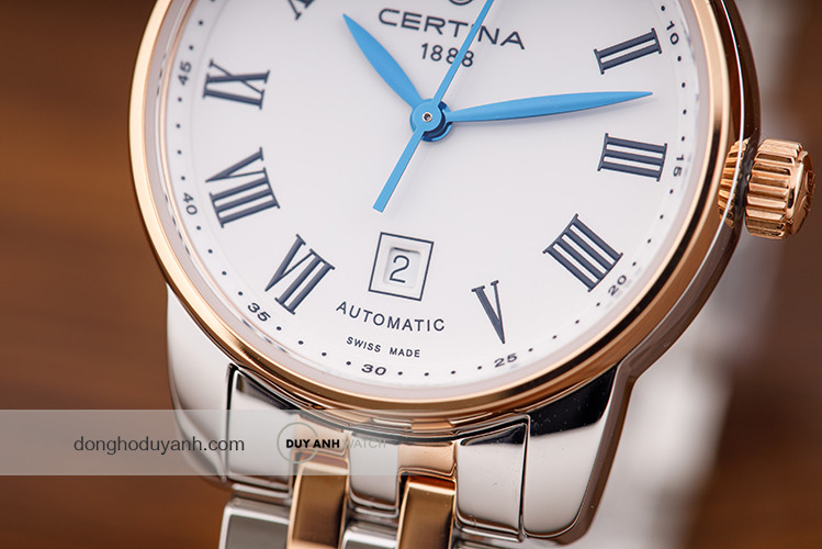 Certina DS Podium Lady C001.007.22.013.00 hiển thị mặt sau đồng hồ