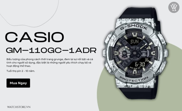 đồng hồ Casio GM-110GC-1ADR cho runner, phong cách độc đáo