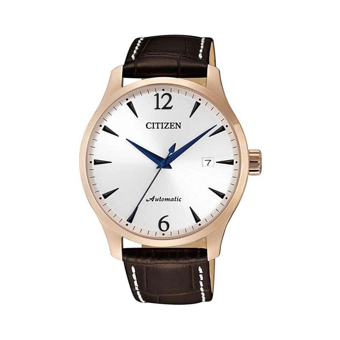 Citizen NJ0113-10A, mẫu đồng hồ nam đẹp với thiết kế tối giản, thanh lịch và bộ máy tự động Caliber 8210 hoạt động ổn định.