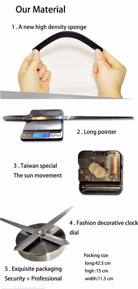 Đồng hồ chữ số la mã kích thước lớn trên tường