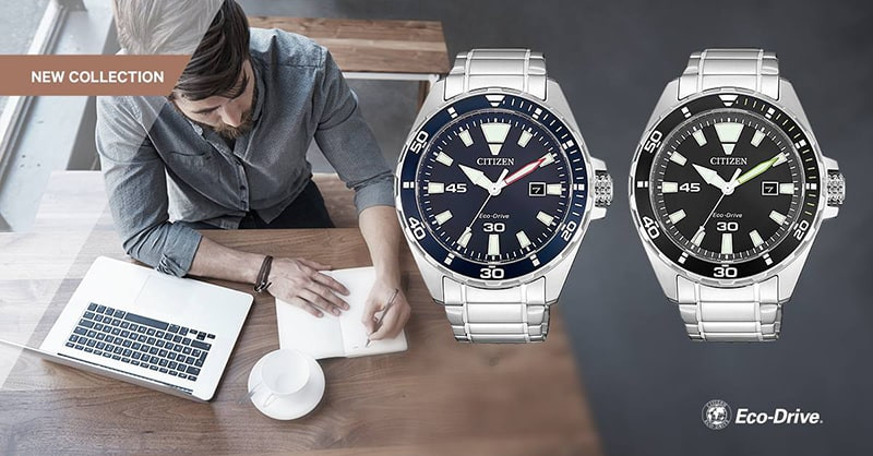 Đồng hồ Citizen Eco-Drive với thiết kế thể thao