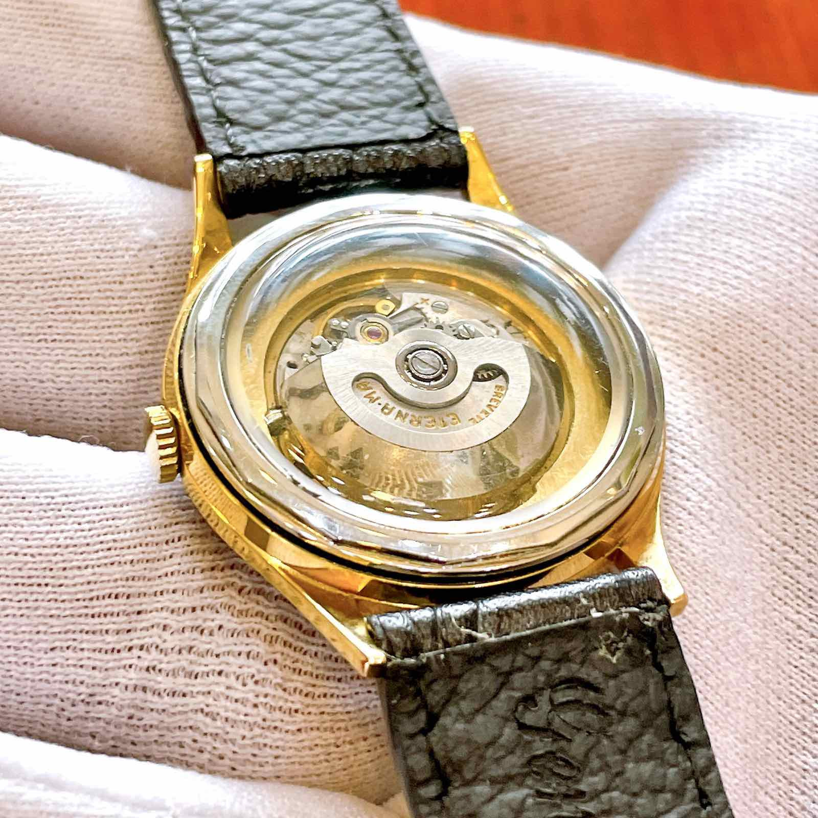 Dây đeo da cao cấp của đồng hồ Eterna Matic