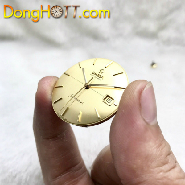 Vỏ sau và thông số kỹ thuật của đồng hồ Omega cổ vàng đúc chính hãng