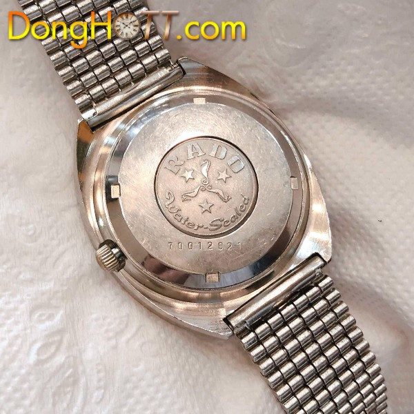 Dây đeo thép không gỉ đồng hồ Rado với logo