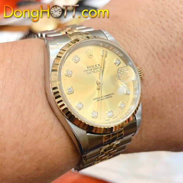 Cận cảnh đồng hồ Rolex automatic chính hãng đời cổ với thiết kế sang trọng