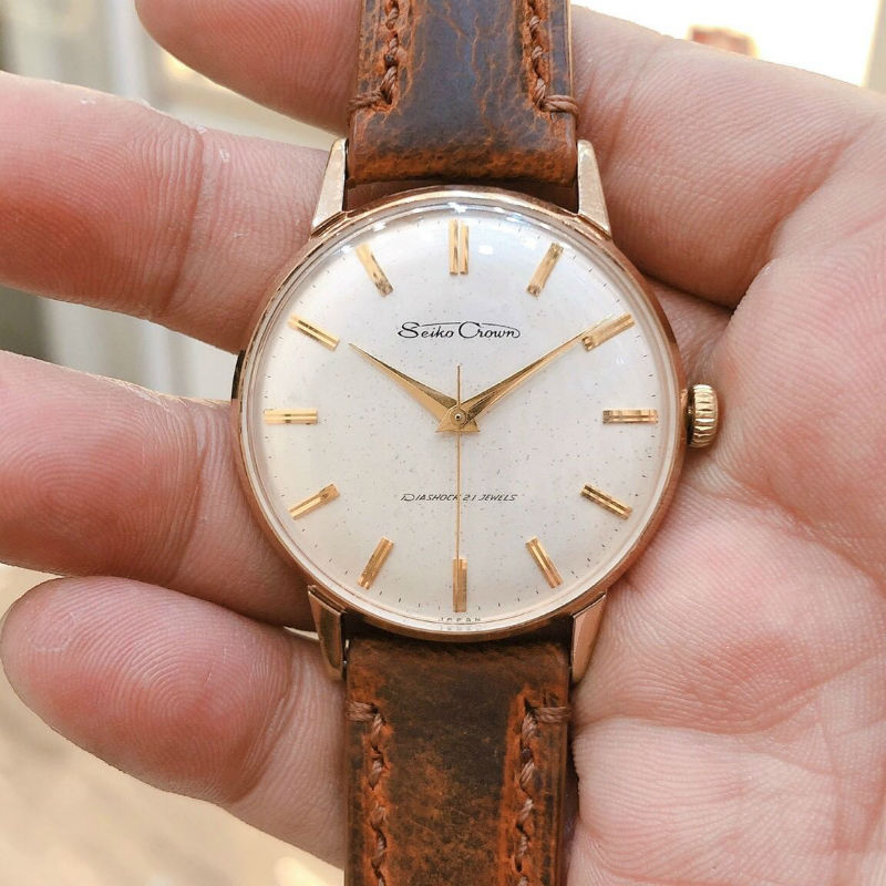 Đồng hồ Seiko Crown lên dây cót: Di sản Vàng của ngành chế tác Nhật Bản