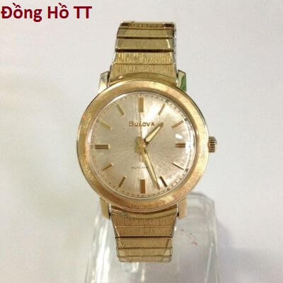 Thiết kế vỏ và dây bọc vàng 10K của allintitle:đồng hồ đeo tay cổ Bulova
