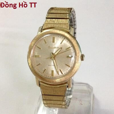 Mặt số trắng nguyên bản của đồng hồ đeo tay cổ Bulova Thụy Sĩ