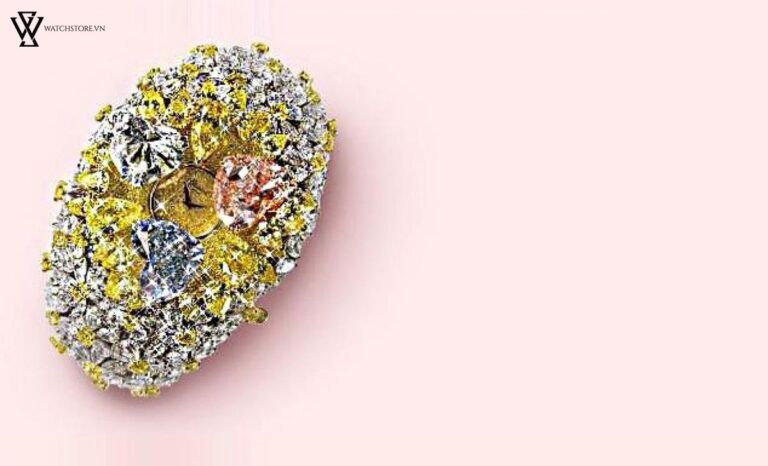 Chopard 201 Carat, một kiệt tác trong top 10 đồng hồ nữ đẹp nhất thế giới với nhiều kim cương màu sắc