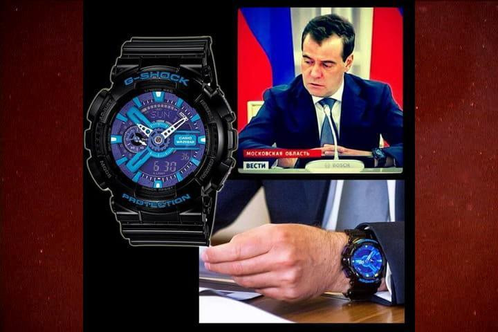 Cựu Tổng thống Nga Dimitri Medvedev và chiếc Casio G-Shock GA-110HC-1A