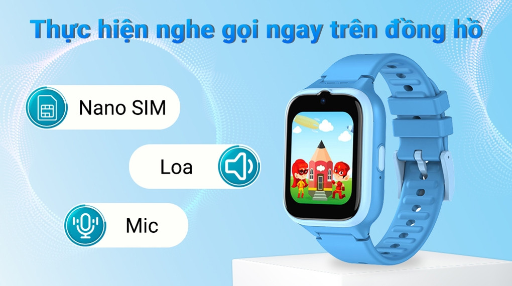Đồng hồ thông minh định vị Masstel Smart Hero 20 4G màu hồng