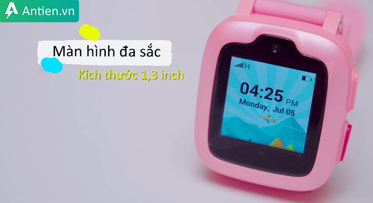 Màn hình hiển thị sắc nét của đồng hồ định vị trẻ em Oaxis Myfirst Fone S2