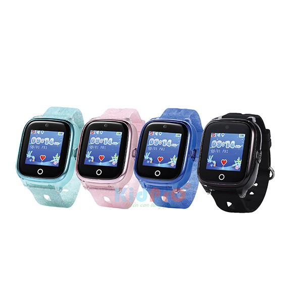 Đồng hồ định vị Kid Pro 5 màu hồng trên tay trẻ em