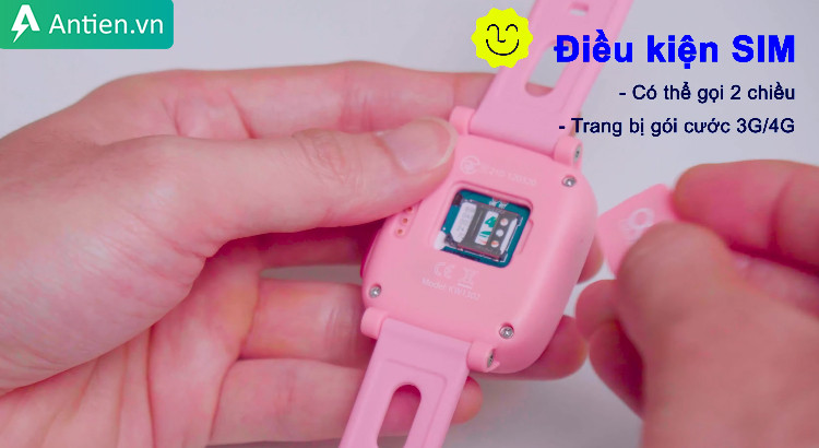 Đồng hồ định vị trẻ em Oaxis Myfirst Fone S2 sử dụng SIM để nghe gọi hai chiều