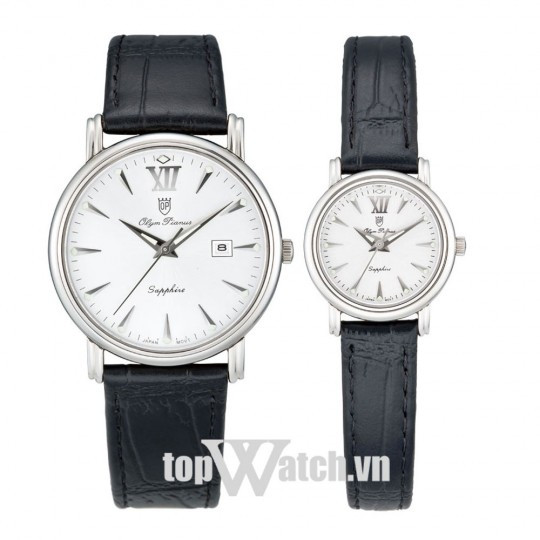 Cặp đồng hồ đôi Olym Pianus OP130-07MS-GL T và OP130-07LS-GL T, lựa chọn tối giản cho đồng hồ đôi đẹp Hà Nội