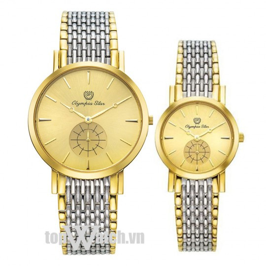Cặp đồng hồ đôi Olympia Star OPA58082MSK V và OPA58082LSK V, mang đến vẻ sang trọng cho đồng hồ đôi đẹp Hà Nội