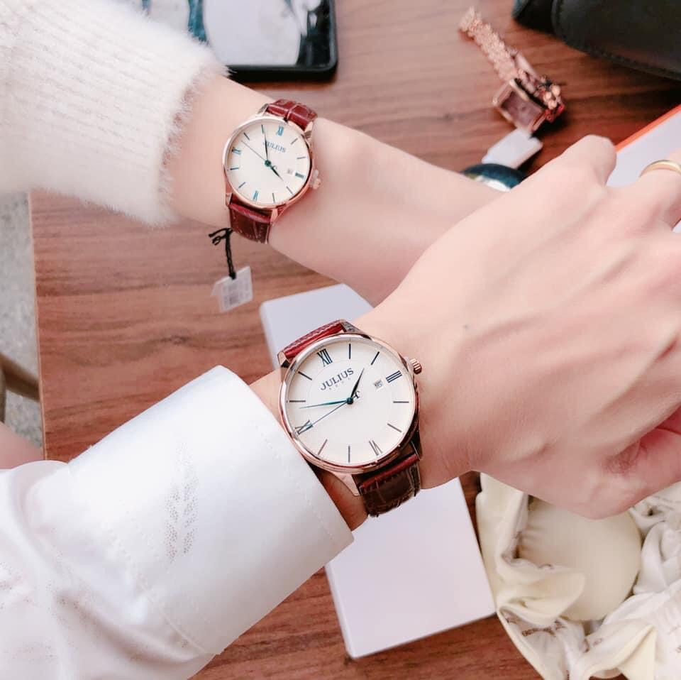 Đồng hồ cặp đẹp Julius Authentic 100% với thiết kế thanh lịch