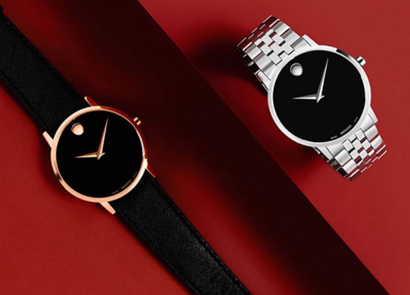 Thiết kế tối giản nhưng sang trọng của đồng hồ Movado, đến từ Thụy Sĩ