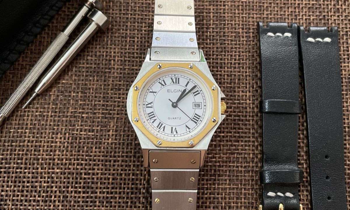 Mẫu đồng hồ Elgin Quartz hiện đại với thiết kế mạnh mẽ