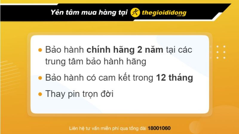 Chính sách bảo hành đồng hồ chính hãng tại hệ thống cửa hàng