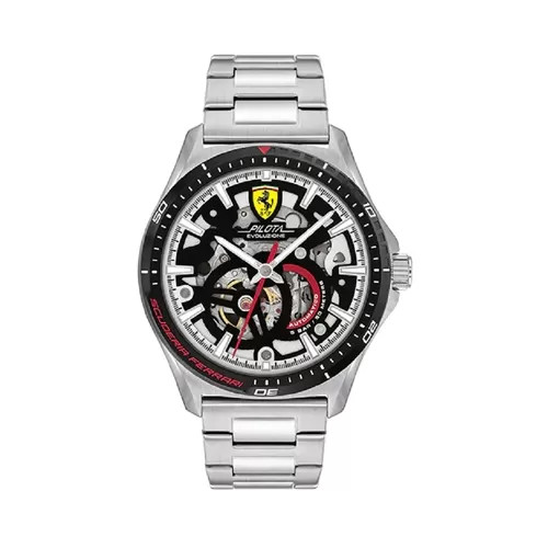 Đồng hồ Ferrari Automatic 0830838 nam cao cấp, mặt bạc
