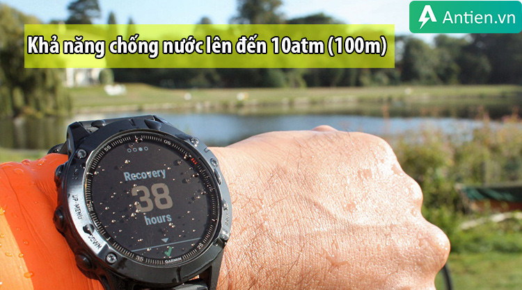Khả năng chống nước 10ATM của đồng hồ thông minh Garmin Fenix 6 đã qua sử dụng
