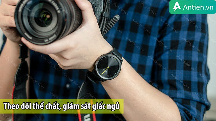 Tính năng theo dõi sức khỏe và giám sát giấc ngủ của đồng hồ Garmin Vivomove HR