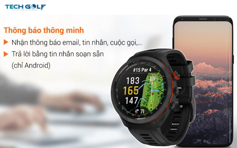 Đồng hồ Garmin Approach S70 cao cấp tích hợp tính năng đo huyết áp