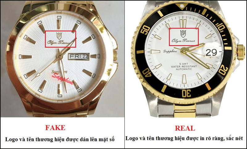 Một số đặc điểm giúp nhận dạng đồng hồ hàng replica khi quan sát kỹ.