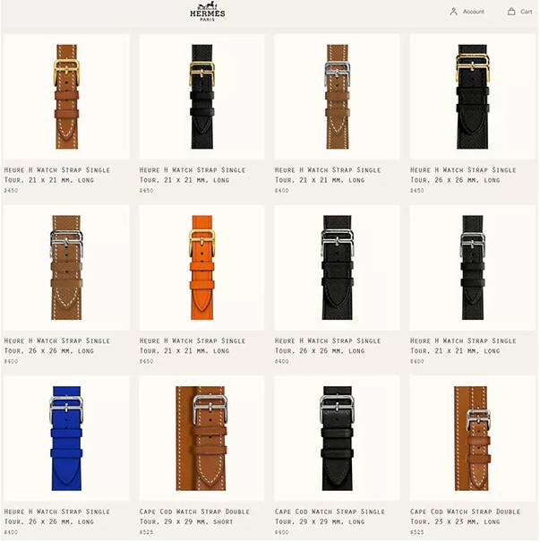 Dây da đồng hồ Hermes thủ công tinh xảo, tôn vinh kỹ nghệ da truyền thống của thương hiệu Pháp.