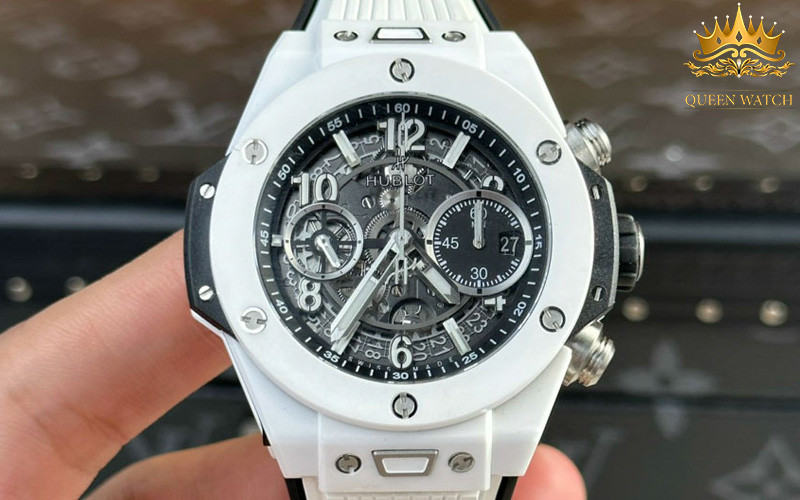 Đồng hồ Hublot nam siêu cấp Big Bang 421.HX.1170.RX với vỏ Ceramic trắng