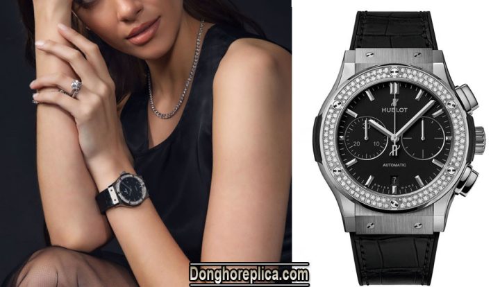 Đồng hồ Hublot nữ size bao nhiêu trên cổ tay phụ nữ