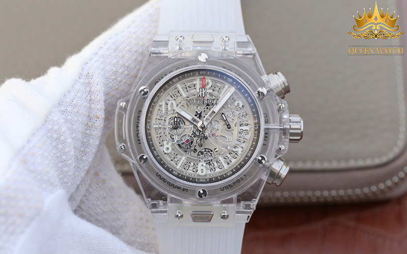 Mặt kính Sapphire cao cấp trên đồng hồ Hublot nam siêu cấp