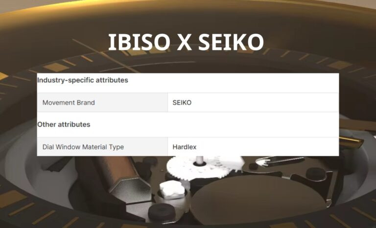 Bộ máy Seiko chất lượng ổn định trong đồng hồ IBSO