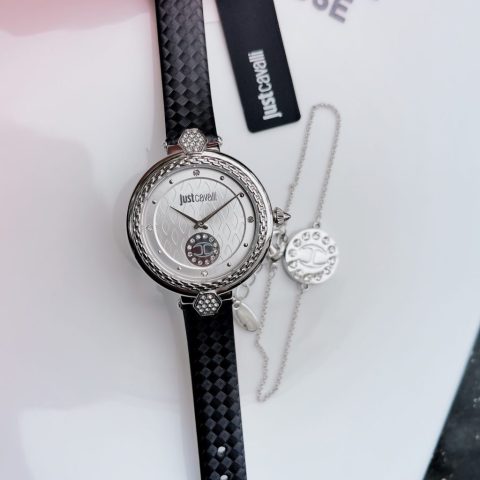 Đồng hồ Just Cavalli nữ dây da màu đen sang trọng