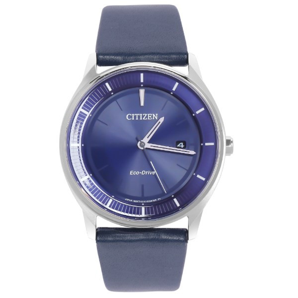 Đồng hồ Citizen 40mm Nam BM7400-12L dây da xanh dương