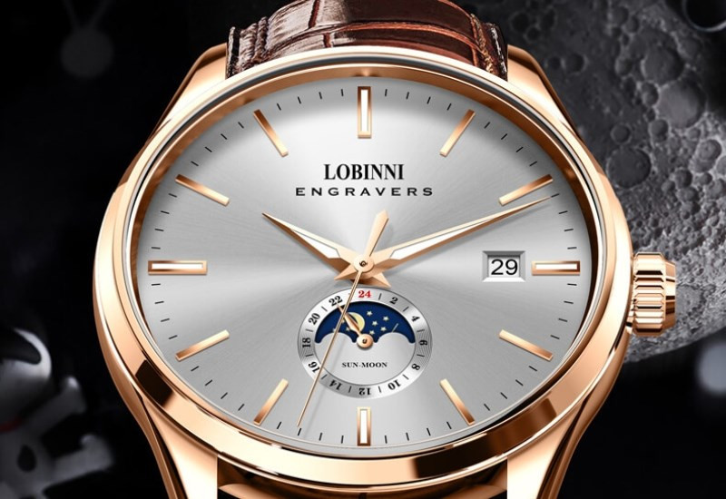 Mẫu đồng hồ Lobinni Sun and Moon với tính năng độc đáo, thiết kế đẹp mắt